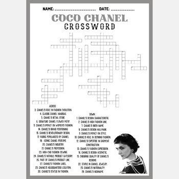 chanel product crossword clue|Coco Chanel products Crossword Clue .